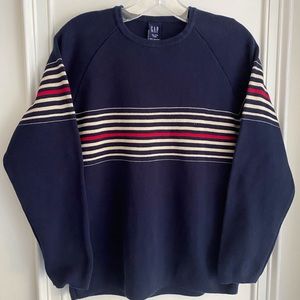 Boys Gap Cotton  Navy Blue Sweater with stripes